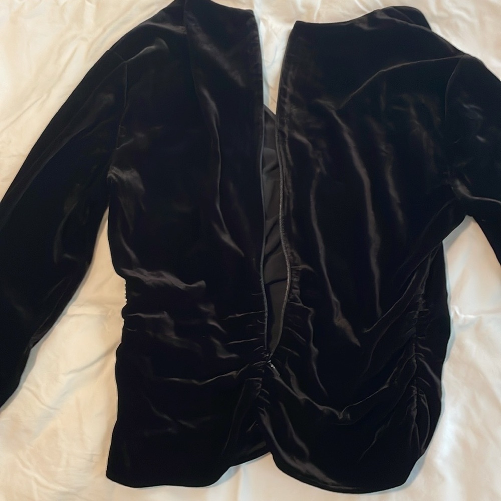 Veronica Beard Pelona Black Velvet Top - Picture 11 of 17